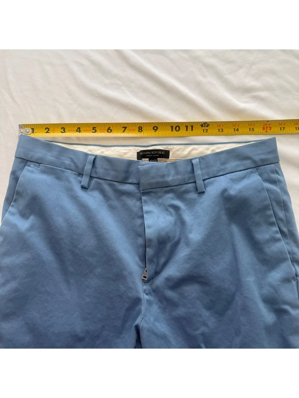 Banana Republic Aiden Chino Pants 32x32 Blue Cotton Blend